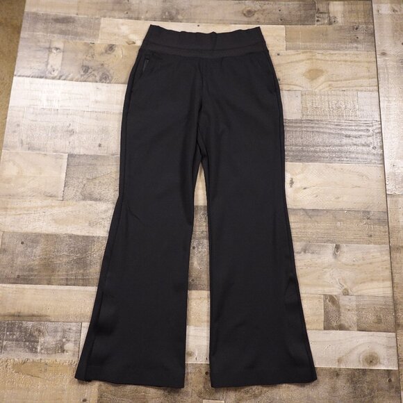 Athleta Venice Flare Pant women's medium black high rise waist EUC - Picture 1 of 14